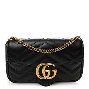 Gucci Calfskin Matelasse Super Mini Gg #231030G10B